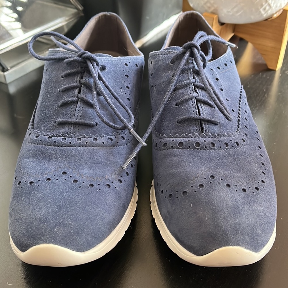 Blue Cole Haan Grand.OS ZEROGRAND oxford style sneakers - Picture 4 of 9